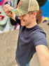 CWU WILDCAT LOGO LEATHER PATCH CAMO HAT